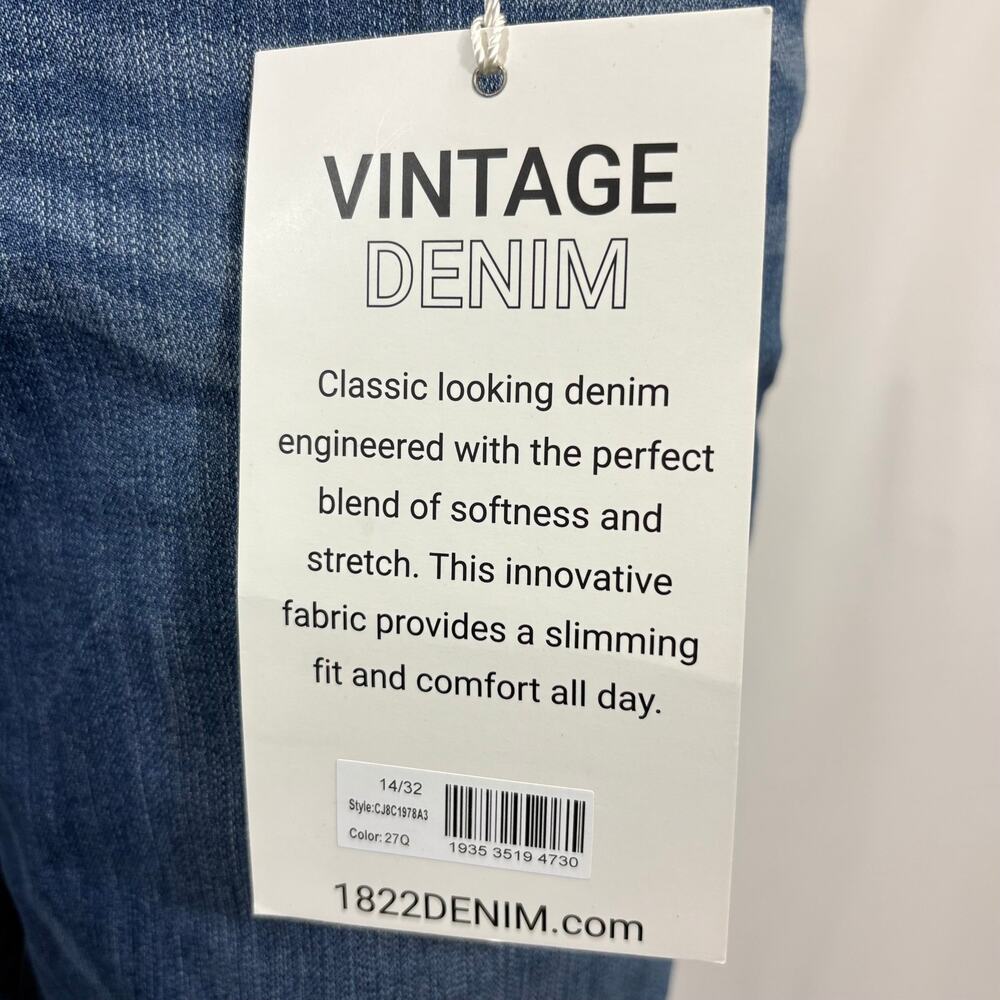 1822 Denim straight leg Jeans NWT, size 14, waist 32" - Picture 6 of 6